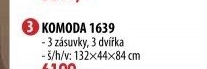 Komoda CORONA vosk 1639