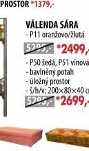 Válenda SÁRA s úložným prostorem P11