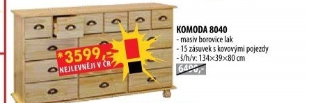 Příborník se zásuvkami 8040