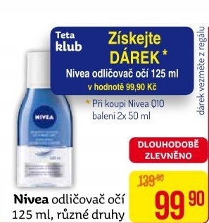 Odličovače očí Nivea - Teta drogerie akcniletaky.com
