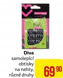 Nálepky na nehty Diva