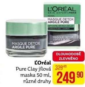 Maska jílová Pure Clay L'oréal