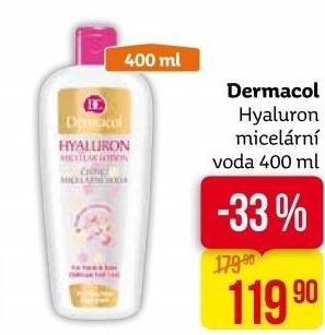 Micelární voda proti stárnutí pleti Hyaluron Dermacol