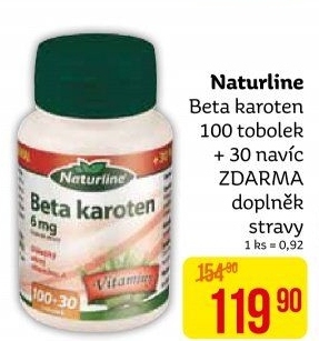 Doplněk stravy Beta-karoten Naturline