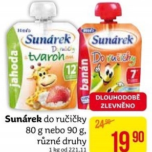 Příkrmy Do ručičky Sunárek