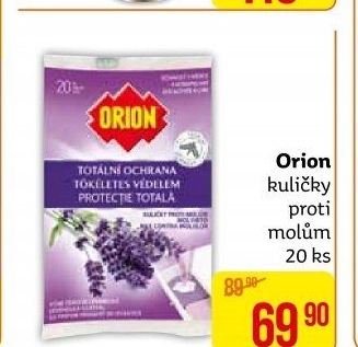 Přípravek proti molům kuličky Orion