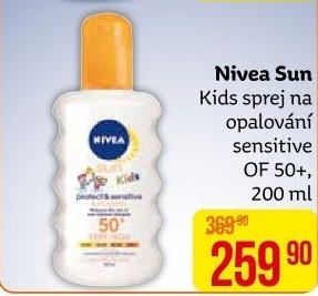 Sprej dětský na opalování OF 50+ Sun Nivea