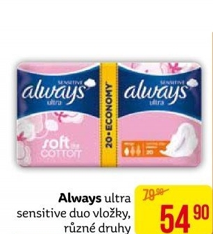Vložky dámské Ultra Sensitive Always