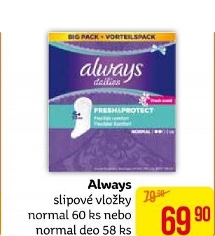 Vložky dámské slipové Always