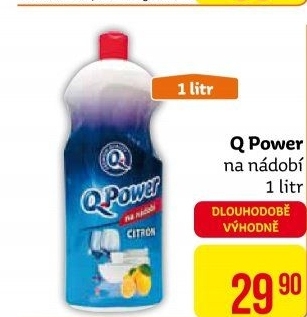 Prostředek na nádobí Q Power