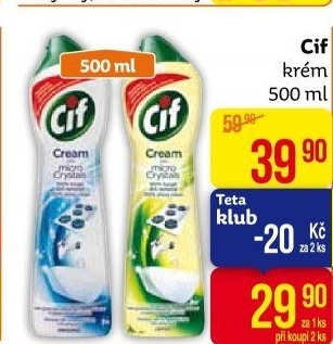 Krémový čistič Cif Cream