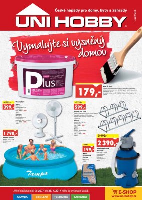 akční leták UNI HOBBY 20.7.2017-26.7.2017