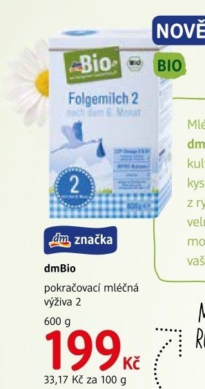 Mléčná výživa dm Bio