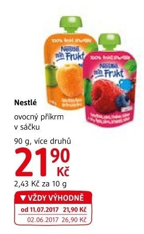 Ovocná kapsička Nestlé min Frukt