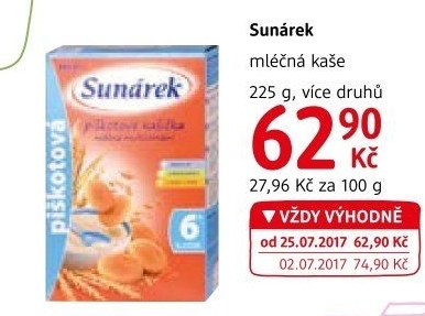 Kaše mléčná Sunárek