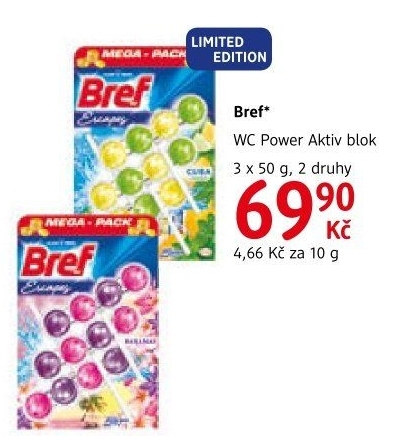 WC blok tuhý Power Aktiv Bref