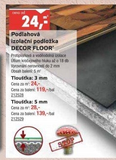 Podlahová izolační podložka Decor Floor
