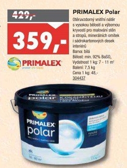 Interiérová barva Primalex Polar