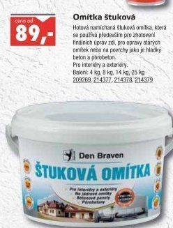 Vnitřní štuková omítka Den Braven