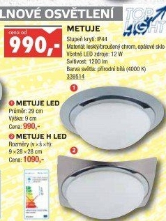 Koupelnové svítidlo Metuje Top Light