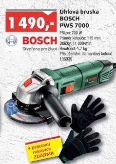 Úhlová bruska PWS 7000 Bosch