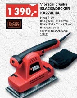 Vibrační bruska Black&amp