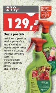 Přípravek na okrasné rostliny Insekticid Decis Al Bayer Garden