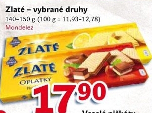 Oplatky Zlaté Opavia