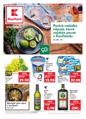akční leták Kaufland 3.8.2017-9.8.2017