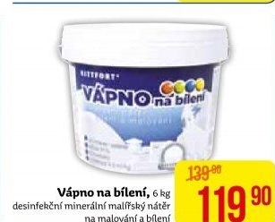 Vápno na bílení Kittfort