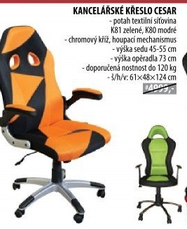 Kancelářské křeslo CESAR zelené K81