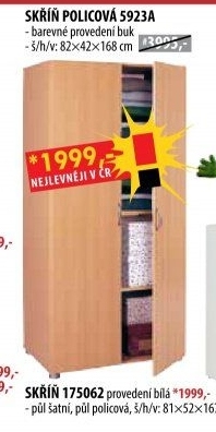 Policová skříň 5923 buk