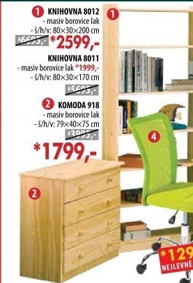 Knihovna 8012 lakovaná