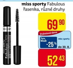 Řasenka Fabulous Lash Miss Sporty