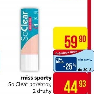 Korektor So Clear Miss Sporty