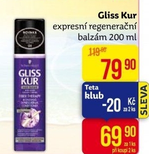 Balzámy na vlasy ve spreji Expres Gliss Kur Schwarzkopf