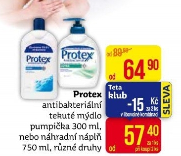 Tekuté mýdlo antibakteriální Protex
