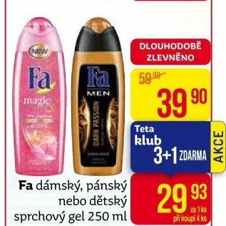 Sprchový gel Fa