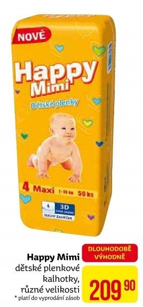 Pleny dětské Happy Mimi