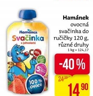 Ovocná kapsička Svačinka Hamánek