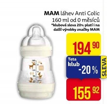 Láhev Anti-Colic MAM