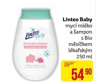 Šampon a mycí mléko dětské Baby Linteo