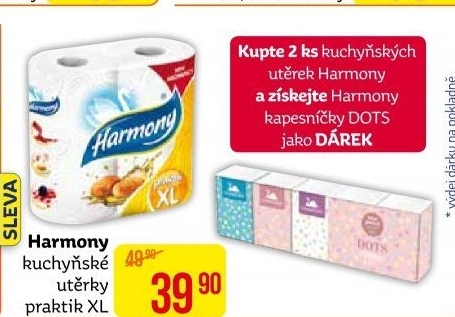 Utěrky kuchyňské 2vrstvé Praktik Harmony