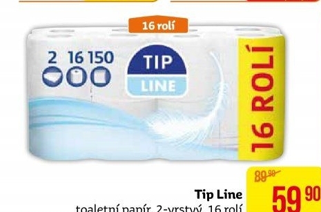 Toaletní papír 2vrstvý Tip Line