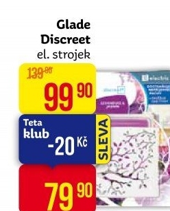 Osvěžovač vzduchu elektrický strojek Discreet Glade by Brise