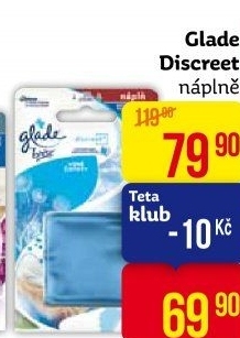 Osvěžovač vzduchu Discreet Glade by Brise - náplň