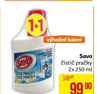 Čistič pračky Savo
