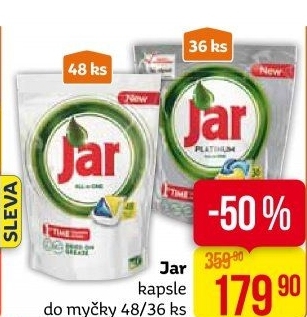 Kapsle do myčky Jar