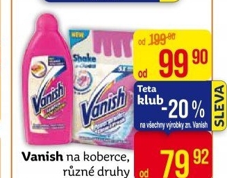 Čistič koberců Vanish