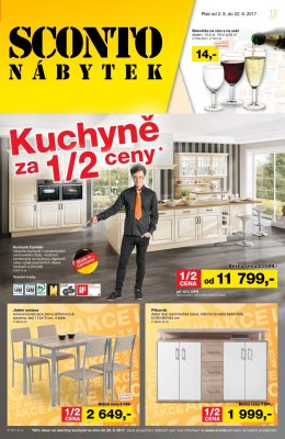 akční leták Sconto nábytek 2.8.2017-22.8.2017